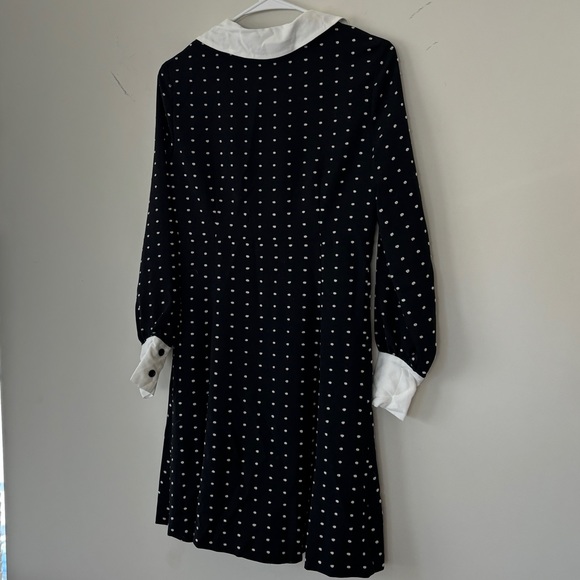 NWT Maje polka dot dress with contrasting details - M - Picture 8 of 9